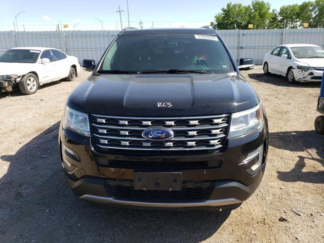 1FM5K8D84HGC79692 - 2017 FORD EXPLORER XLT BLACK photo 5