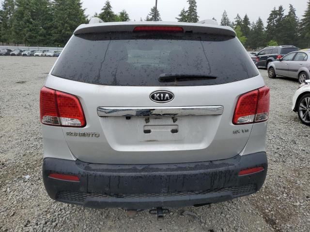 5XYKUDA28BG077765 - 2011 KIA SORENTO EX SILVER photo 6