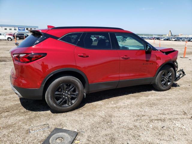 3GNKBHR42MS580106 - 2021 CHEVROLET BLAZER 2LT RED photo 3