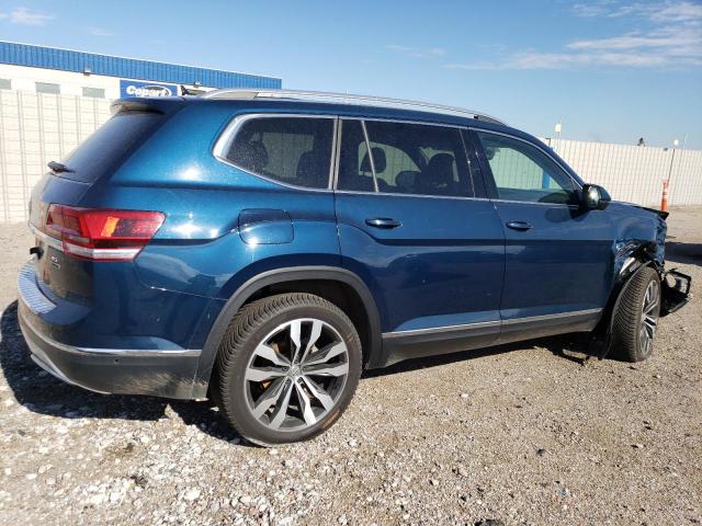 1V2NR2CA1KC578099 - 2019 VOLKSWAGEN ATLAS SEL PREMIUM BLUE photo 3