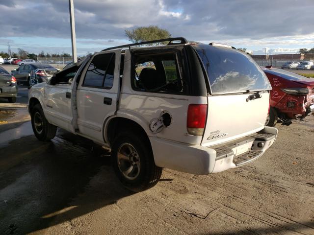 1GNCS13X04K105290 - 2004 CHEVROLET BLAZER WHITE photo 3