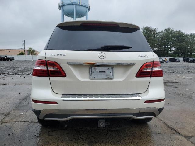 4JGDA5HB2DA105961 - 2013 MERCEDES-BENZ ML 350 4MATIC WHITE photo 6