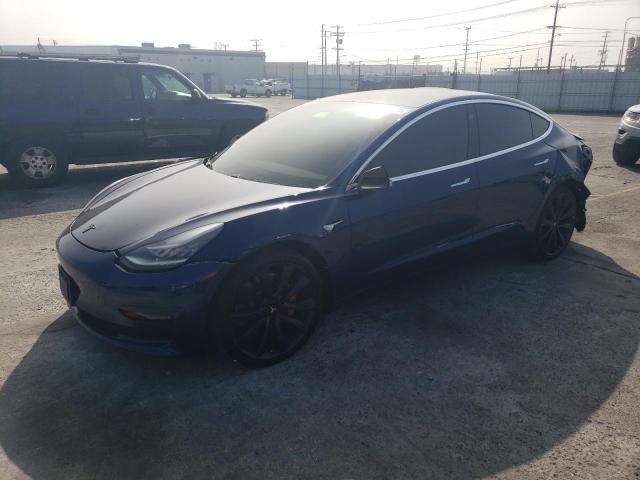 5YJ3E1EB7KF442471 - 2019 TESLA MODEL 3 BLUE photo 1