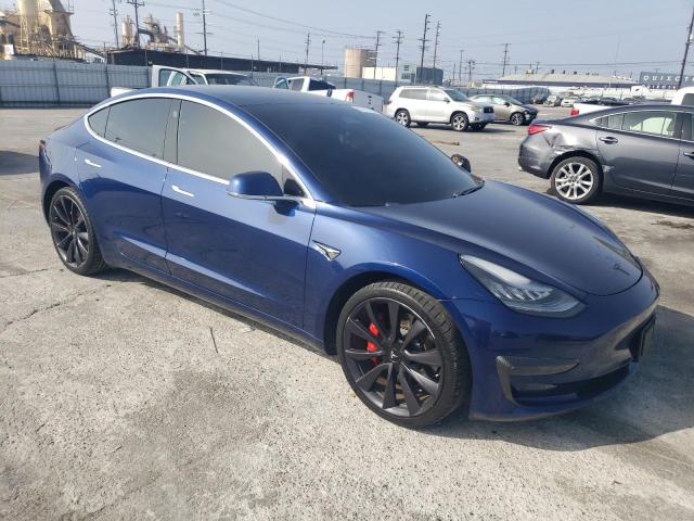 5YJ3E1EB7KF442471 - 2019 TESLA MODEL 3 BLUE photo 4