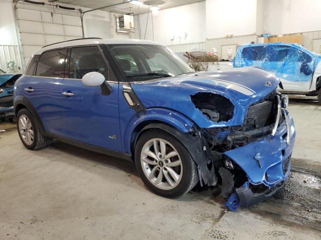 WMWZC5C51EWM17454 - 2014 MINI COOPER S COUNTRYMAN BLUE photo 4