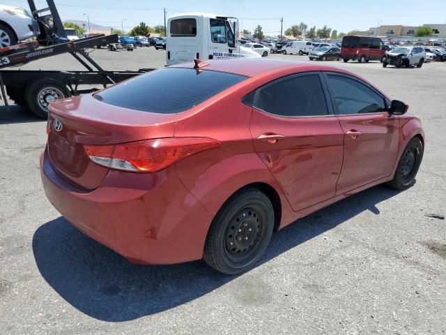 5NPDH4AE8DH323765 - 2013 HYUNDAI ELANTRA GLS RED photo 3