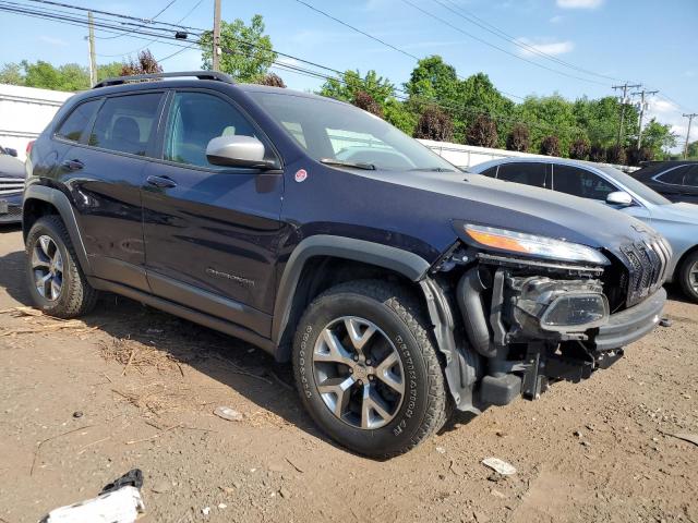 1C4PJMBSXEW277146 - 2014 JEEP CHEROKEE TRAILHAWK BLUE photo 4