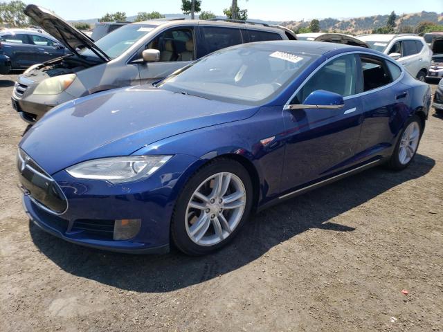 5YJSA1E25GF123858 - 2016 TESLA MODEL S Կապույտ լուսանկար 1