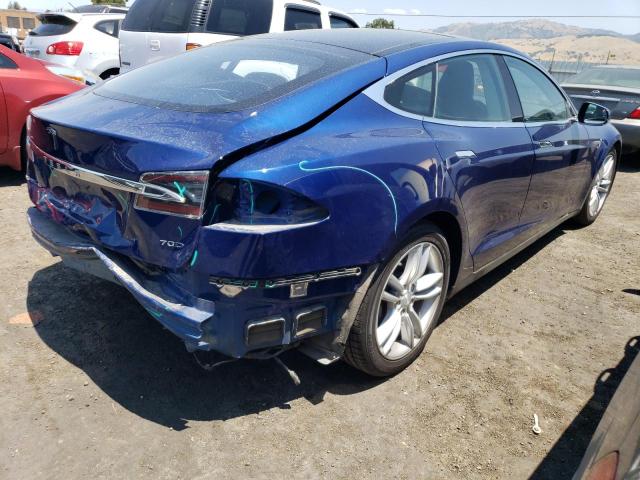 5YJSA1E25GF123858 - 2016 TESLA MODEL S Կապույտ լուսանկար 3