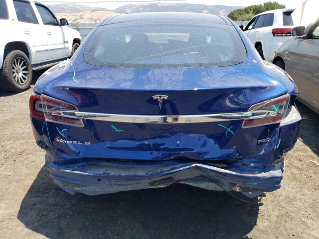 5YJSA1E25GF123858 - 2016 TESLA MODEL S Կապույտ լուսանկար 6