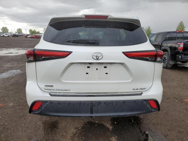 5TDGZRBHXLS500101 - 2020 TOYOTA HIGHLANDER XLE WHITE photo 6