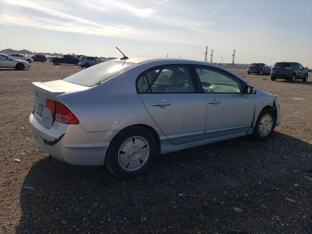 JHMFA36258S015027 - 2008 HONDA CIVIC HYBRID BLUE photo 3