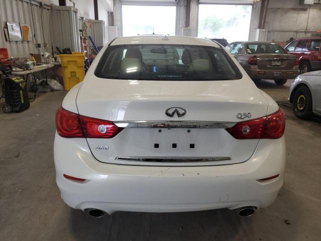JN1BV7AR7FM422741 - 2015 INFINITI Q50 BASE WHITE photo 6