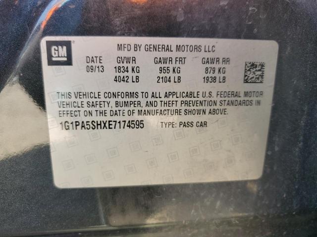 1G1PA5SHXE7174595 - 2014 CHEVROLET CRUZE LS BLACK photo 12