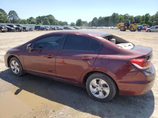 19XFB2F51FE070335 - 2015 HONDA CIVIC LX MAROON photo 2