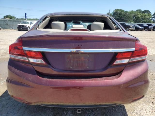 19XFB2F51FE070335 - 2015 HONDA CIVIC LX MAROON photo 6