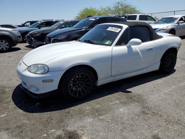 JM1NB353810200419 - 2001 MAZDA MX-5 MIATA BASE WHITE photo 1