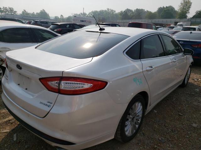 3FA6P0LU9DR201606 - 2013 FORD FUSION SE HYBRID WHITE photo 3