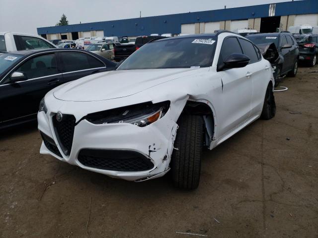 ZASPAKBN9M7D15013 - 2021 ALFA ROMEO STELVIO TI WHITE photo 1