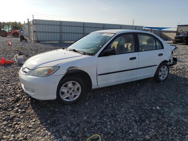 1HGES16335L019818 - 2005 HONDA CIVIC DX VP თეთრი ფოტო 1