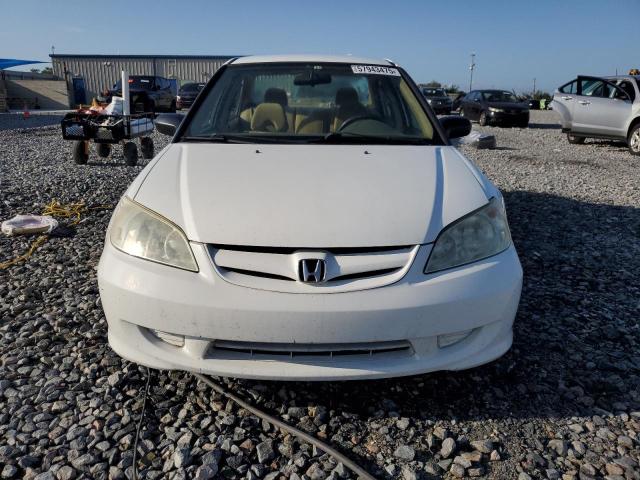 1HGES16335L019818 - 2005 HONDA CIVIC DX VP თეთრი ფოტო 5
