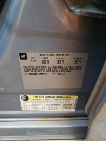 1G1ZH57B494245970 - 2009 CHEVROLET MALIBU 1LT 灰色 照片 12