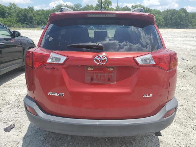 JTMWFREV4EJ015524 - 2014 TOYOTA RAV4 XLE RED photo 6