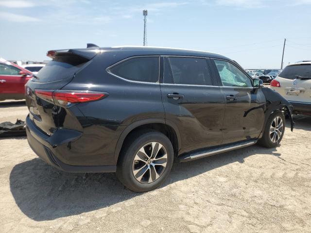 5TDGZRAH8NS117519 - 2022 TOYOTA HIGHLANDER XLE Սև լուսանկար 3