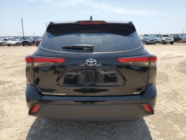 5TDGZRAH8NS117519 - 2022 TOYOTA HIGHLANDER XLE Սև լուսանկար 6