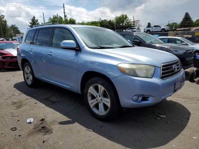 JTEES43A082105595 - 2008 TOYOTA HIGHLANDER SPORT BLUE photo 4