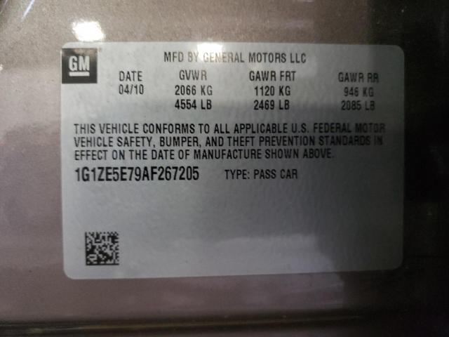 1G1ZE5E79AF267205 - 2010 CHEVROLET MALIBU LTZ Qəhvəyi foto 12