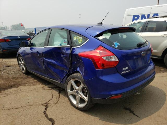 1FADP3N25DL231141 - 2013 FORD FOCUS TITANIUM BLUE photo 2