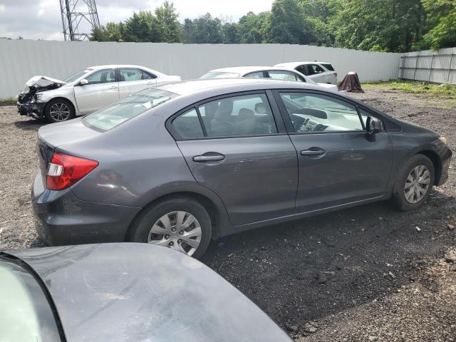 19XFB2F59CE390997 - 2012 HONDA CIVIC LX GRAY photo 3