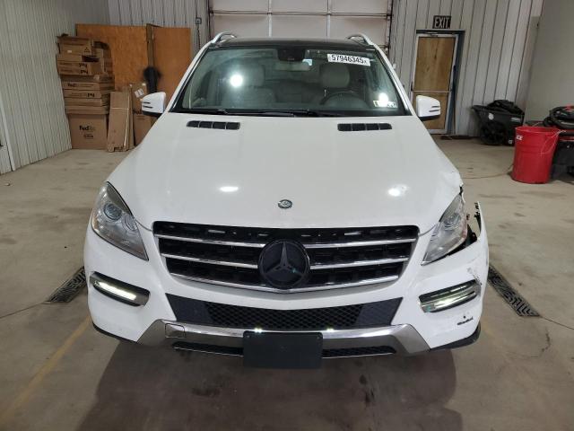 4JGDA5HB3EA288949 - 2014 MERCEDES-BENZ ML 350 4MATIC WHITE photo 5