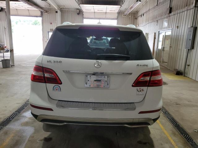 4JGDA5HB3EA288949 - 2014 MERCEDES-BENZ ML 350 4MATIC WHITE photo 6