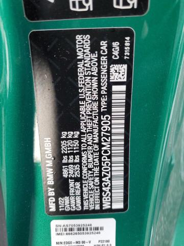 WBS43AZ05PCM27905 - 2023 BMW M4 COMPETITION GREEN photo 13