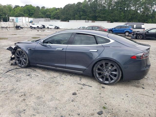 5YJSA1E24LF360335 - 2020 TESLA MODEL S GRAY photo 2