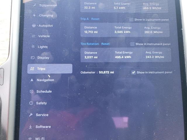 5YJSA1E24LF360335 - 2020 TESLA MODEL S GRAY photo 9