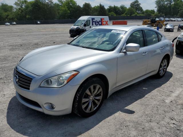 JN1BY1AR2CM394802 - 2012 INFINITI M37 X SILVER photo 1