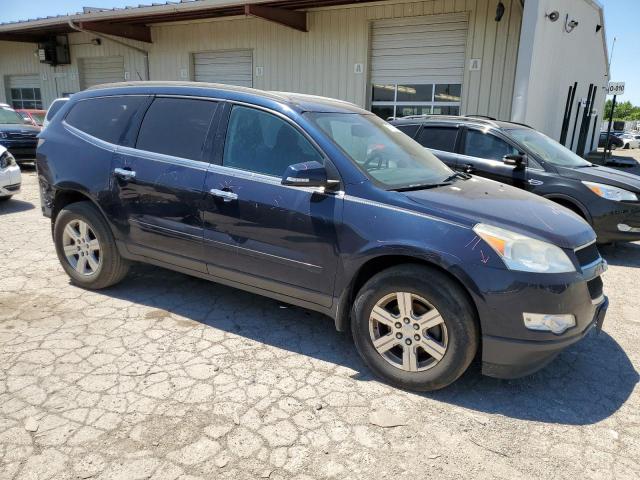 1GNKRGED9BJ280167 - 2011 CHEVROLET TRAVERSE LT BLUE photo 4