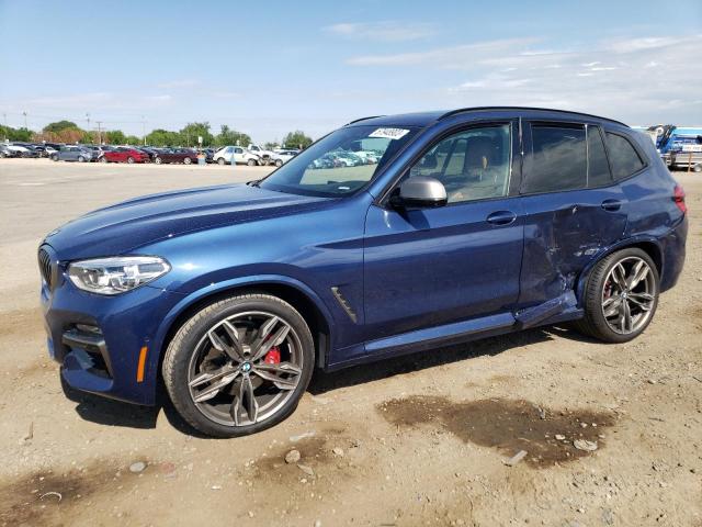 5UXTY9C0XM9E30630 - 2021 BMW X3 XDRIVEM40I BLUE photo 1