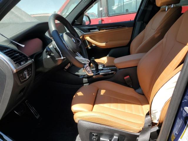 5UXTY9C0XM9E30630 - 2021 BMW X3 XDRIVEM40I BLUE photo 7