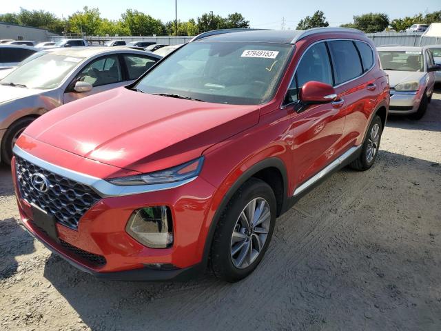 5NMS33AD5LH281249 - 2020 HYUNDAI SANTA FE SEL RED photo 1