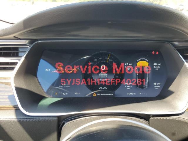 5YJSA1H14EFP40281 - 2014 TESLA MODEL S შავი ფოტო 9