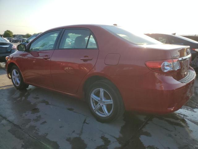 2T1BU4EE1BC648450 - 2011 TOYOTA COROLLA BASE RED photo 2