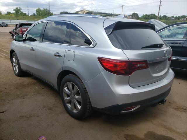 5FRYD4H80FB009282 - 2015 ACURA MDX ADVANCE SILVER photo 2