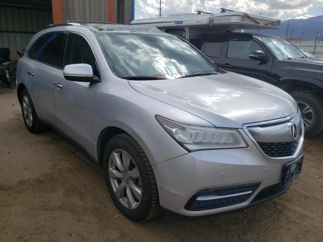 5FRYD4H80FB009282 - 2015 ACURA MDX ADVANCE SILVER photo 4