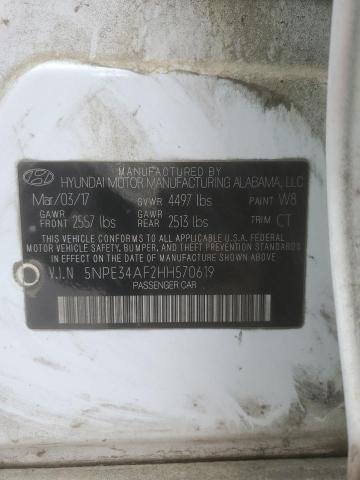 5NPE34AF2HH570619 - 2017 HYUNDAI SONATA SPORT 白色 照片 12