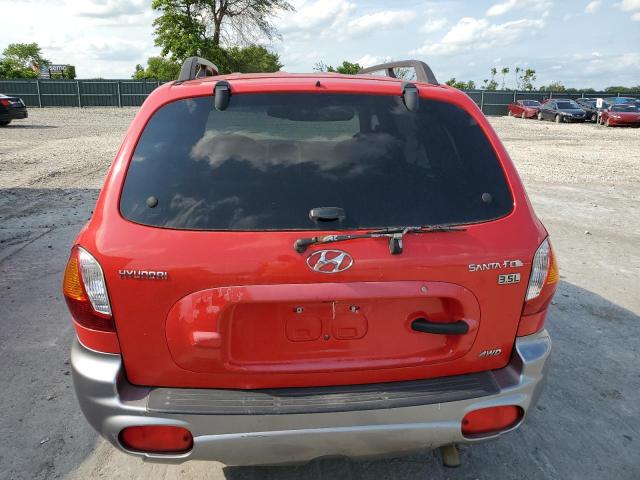 KM8SC73E43U548575 - 2003 HYUNDAI SANTA FE GLS RED photo 6