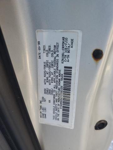 4TASM92N2YZ592109 - 2000 TOYOTA TACOMA XTRACAB PRERUNNER Gümüş foto 12